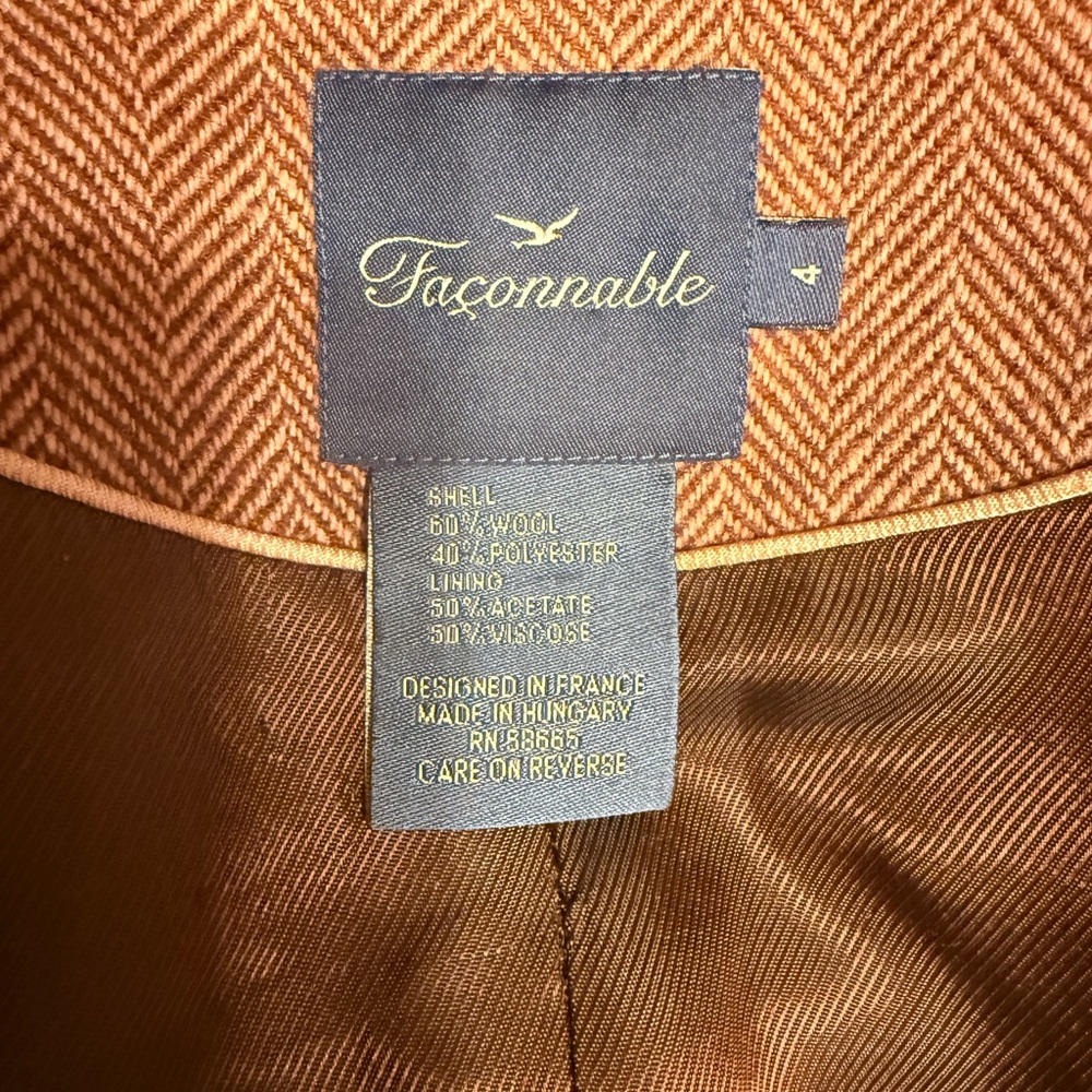 Faconnable Women's Blazer in Soft Pink - Picture 4 of 7